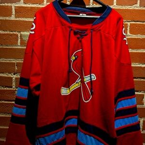 STL CARDINALS RED HOCKEY JERSEY  NWOT